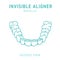 Orthodontic silicone trainer. Invisible braces aligner, retainer.