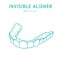 Orthodontic silicone trainer. Invisible braces aligner, retainer.