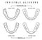 Orthodontic silicone trainer. Invisible braces aligner, retainer.