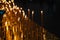 Orthodox Beeswax Candles burn in the dark