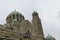 The Orthodox Cathedral of St Demetrius in Veliko Tarnovo on a cloudy springtime