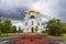 Orthodox Catherine`s Cathedral in Pushkin. Saint-Petersburg