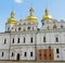 Orthodox christian church with golden domes in Kiev