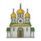 Orthodox Christian Church sketch vector