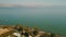 Orthodox Church of the 12 apostles. Sea of Galilee. Capernaum. Aerial view