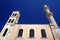 Orthodox church with a bell tower and minaret