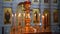 Orthodox Church. candle holder for many burning candles