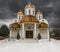 Orthodox church with copper roof