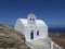 Orthodox church on hilly Serifos island