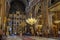 Orthodox church. Interior of Metropolitan Cathedral - landmark attraction in Iasi, Romania