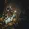 Orthodox church at night