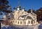 Orthodox Church in Novosibirsk in winter