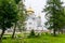 Orthodox Church on white mountain in the Perm region