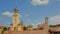 Orthodox Coronation cathedral in Romanian national style and St. Michael`s Roman Cathedral, Alba Iulia,