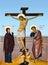 Orthodox cross. Calvary. Crucifixion of Jesus Christ