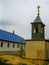 Orthodox divine service near the temple in the Kaluga region in Russia (2014).