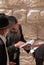 Orthodox Jews pray at Western Wall, Jerusalem