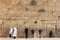 Orthodox Jews praying at the west wall