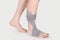 Orthopedic Ankle Brace. Medical Ankle Bandage.