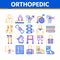 Orthopedic Collection Elements Vector Icons Set