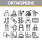 Orthopedic Collection Elements Vector Icons Set