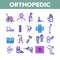 Orthopedic Color Elements Vector Icons Set