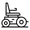 Orthopedic electric wheelchair icon outline vector. Scooter chair