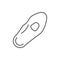 Orthopedic insole line outline icon