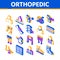 Orthopedic Isometric Icons Set Vector