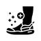 orthopedic shoes for feet glyph icon vector illustration