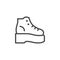 Orthopedic shoes line outline icon