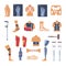 Orthopedics surgery medicine vector icons