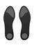 Orthotic insoles on a white background.Vector illustration.