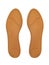 Orthotic insoles on a white background.Vector illustration.