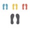 Orthotics icon. Flat sign for orthopedic equipment, foot protection. Vector