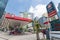 Ortigas, Metro Manila, Philippines - A Caltex gas station at the intersection near a business district