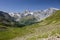 The Ortler Alps near Sulden on a sunny day in summer