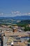 Orvieto ancient city and landscape rooftop views from the Tower, Torre del Moro, Umbria Italy