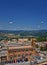 Orvieto ancient city and landscape rooftop views from the Tower, Torre del Moro, Umbria Italy