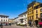 Orvieto, Italy - Panoramic view of Orvieto old town and Piazza Repubblica square