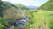 Orza River in the landscape of the Picos de Europa in the province of León