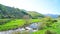 Orza River in the landscape of the Picos de Europa in the province of León