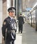 Osaka - 2010: Japanese officer in a train station