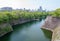 Osaka Castle moats and waterways.