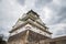 Osaka castle in spring in cloudy day, Osaka, Kansai