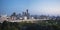 OSAKA, JAPAN - APR 20, 2017 : Osaka Panorama view skyline Tsutenkaku Tower