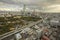 Osaka japan - november6,2018 : panorama view of osaka city skyline from Shinsekai, Tsutenkaku Tower