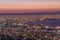 Osaka and Kobe in the twilight, View from the Kukuseidai of Mt.Maya