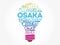 Osaka light bulb word cloud