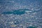 Osaka townscape seen from the sky